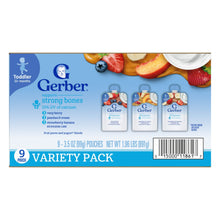 Gerber Fruit & Yogurt, Toddler Food Variety Pack, 3.5 oz Pouches (9 Pack)