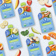 Gerber Organic Stage 2 Baby Food Puree, Variety Pack, Fruit & Veggies, 3.5 oz Pouches (9 Pack)
