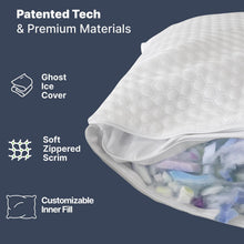 GhostBed 2-Pack Shredded Memory Foam Pillow, Assorted Sizes