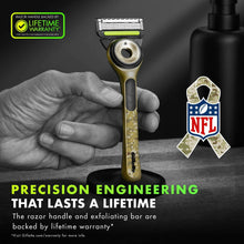 Gillette Labs Manual Razor with Exfoliating Bar Mens Salute to Service Razor with Stand