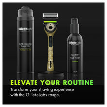 Gillette Labs Manual Razor with Exfoliating Bar Mens Salute to Service Razor with Stand