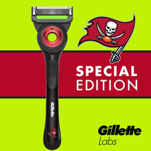 Gillette Labs Official Buccaneers Licensed Razor for Men, 1 Handle, 1 Blade Refill, Perfect for Game Day Grooming, Gillette Labs with Exfoliating Bar