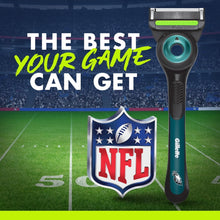 Gillette Labs Official Eagles Licensed Razor for Men, 1 Handle, 4 Blade Refills, with Magnetic Stand