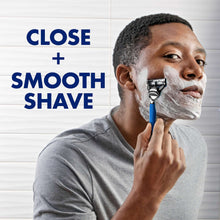 Gillette Mens Razor, Clean & Fresh, Handle + 5 Blade Refills