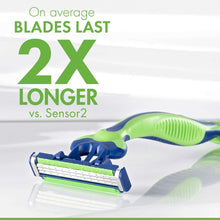 Gillette Sensor 3 Sensitive Men 3 Blade Disposable Razor,8 count
