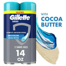 GilletteSeriesMoisturizingShaveGelforMenwithCocoaButter_TwinPack_2-7ozCans_14oz8 - Brands For Less USA