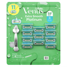 Maquinilla de afeitar Gillette Venus Platinum Extra Smooth para mujer con 11 recambios