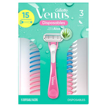 Gillette Venus Sensitive Plus Disposable Razor, 15-count