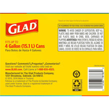 Glad Small Twist-Tie White Trash Bags, Fresh Clean Scent with Febreze Freshness, 4 gal., 156 ct.