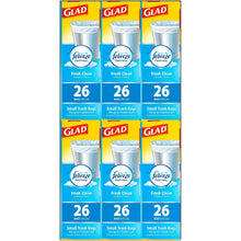 Glad Small Twist-Tie White Trash Bags, Fresh Clean Scent with Febreze Freshness, 4 gal., 156 ct.