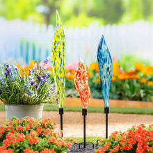 Glass Garden Stakes, Set of 3