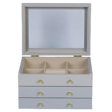 Glass Lift Top Jewelry Box