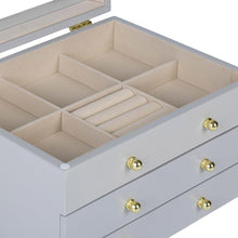 Glass Lift Top Jewelry Box