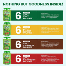 GoGo SqueeZ Organic Applesauce Pouches, Variety Pack, 3.2 oz., 24 ct.