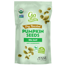Go Raw Organic Dry Roasted Pumpkin Seeds with Sea Salt, 20 oz. (PACK OF 3 )
