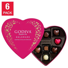 GodivaGoldmarkAssortedValentine_sDayHeartGiftTin_9Piece_6Pack - Brands For Less USA