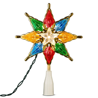 Gold-Trim Star LED Christmas Tree Topper, 8", by Holiday Time