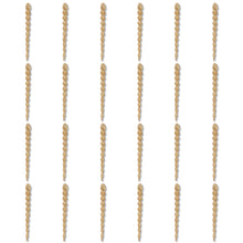 Gold Glitter Icicle Christmas Ornaments, 5.3", 24 Count, by Holiday Time