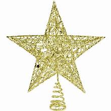 Adorno de estrella dorada LED para la punta del árbol de Navidad, 27,3 cm (10,75 pulgadas), de Holiday Time 