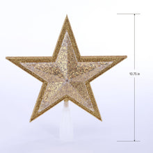 Gold Star LED Christmas Tree Topper, 10.75", by Holiday Time