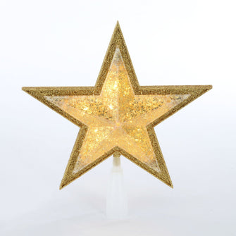 Gold Star LED Christmas Tree Topper, 10.75", by Holiday Time