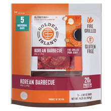 Golden Island Korean Barbecue Fire-grilled Pork Jerky, 2.85 oz, 5 Count