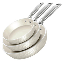 Gotham Steel Pro Hammered Ceramic Non-stick 3-piece Skillet Set