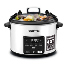 Gourmia 4.5 QT Programmable Slow Cooker, 5 Presets, Keep Warm, White