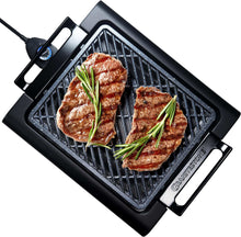 Granite Stone Indoor Nonstick Electric Smoke-Less Grill with Cool-Touch Handles and Adjustable Temperature Dial Ð Black, 16" x 14Ó