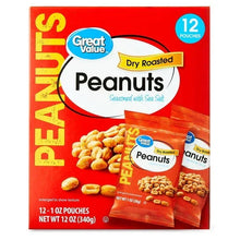 Great-Value-Dry-Roasted-Peanuts-Seasoned-with-Sea-Salt-1-oz-12-Count_2d83b001-3d8f-417a-a461-762df0c7c9bd.b61f4b9057275de494e779c11b1cd1f2 - Brands For Less USA
