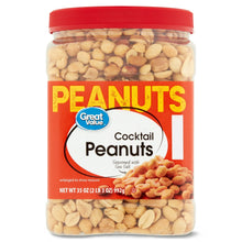 Great-Value-Roasted-Salted-Cocktail-Peanuts-35-oz_6b3740c3-be38-4746-80d0-cea1d32e1fc0.a49e34df3a9a3b0a4c975a45f3faef40 - Brands For Less USA