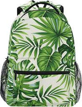 Green_Leaves_Backpack_for_women_mother_Watercolor_Eucalyptus_and_Palm_Leaf_Design_for_Travel_Hiking_Laptop_Storage_1 - Brands For Less USA