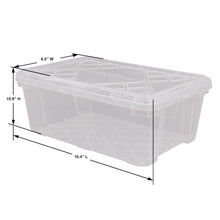 Greenmade InstaView 13 Quart Clear Plastic Stackable Storage Bins, 8-pack