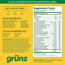 Gruns Adult Organic Superfood Greens Multivitamin Gummies, 25 ct.