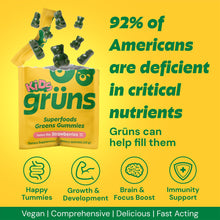 Gruns Kids Organic Superfood Greens Multivitamin Gummies, 25 ct.