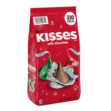 HERSHEY'S KISSES Christmas Milk Chocolate Candy, 335 pcs.