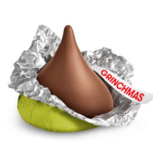 HERSHEY'S KISSES Grinch Christmas Milk Chocolate Candy, 6 oz.