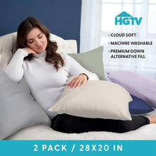 HGTV 2-Pack Fun Cloud Bed Pillow, 20" x 28" - Brands For Less USA