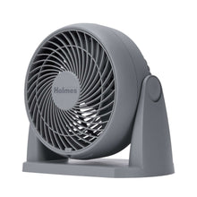 Holmes Blizzard 3-Speed Air Circulator Fan, 90° Adjustable Tilt, Removable Grill, Gray