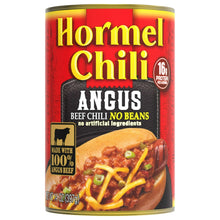 HORMEL Angus Chili No Beans Canned Chili, Shelf-Stable, 15 oz Steel Can
