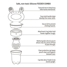 Haakaa Freeze-N-Feed Mini with Silicone Food Feeder & Silicone Mini Nibble Tray, Breastmilk Popsicle Mold Storage 4 months & up