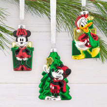 Hallmark Licensed Disney Mickey & Friends Blown Glass Ornaments, Set of 4