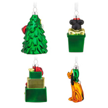 Hallmark Licensed Disney Mickey & Friends Blown Glass Ornaments, Set of 4