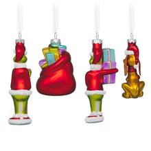 Hallmark Licensed How the Grinch Stole Christmas! Glass Ornaments, Set of 4
