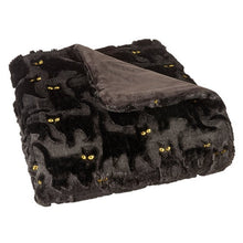 Halloween Embroidered Faux Fur Throw