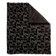 Halloween Embroidered Faux Fur Throw