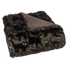 Halloween Embroidered Faux Fur Throw