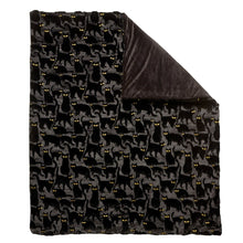 Halloween Embroidered Faux Fur Throw