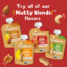 Happy Baby Nutty Blends, Stage 2 Organic Baby Food, Bananas & Almond Butter, 3 oz. Pouch