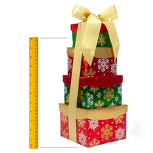 Happy Holidays Snowflake Tower of Sweets 4-Tier Tower, 1.92 lbs Total, Pre-Order